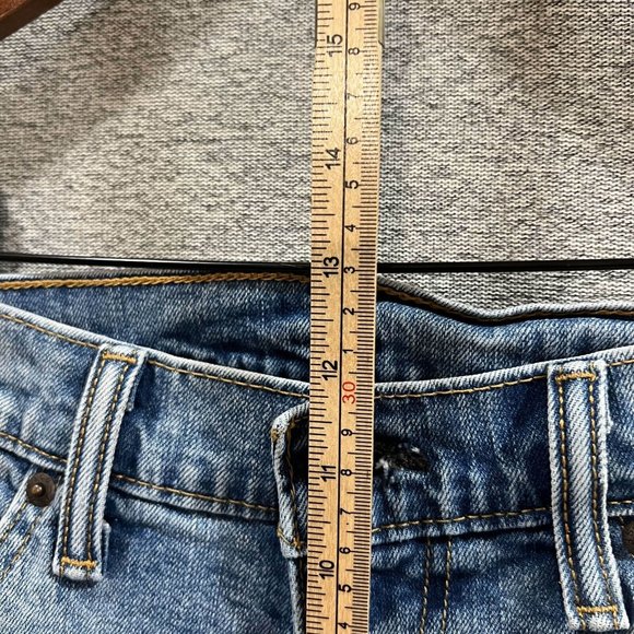 Levi's 505 Jeans Men 36x32 (36x31 Actual) Blue Acid Wash Mid Rise Straight - Picture 9 of 14